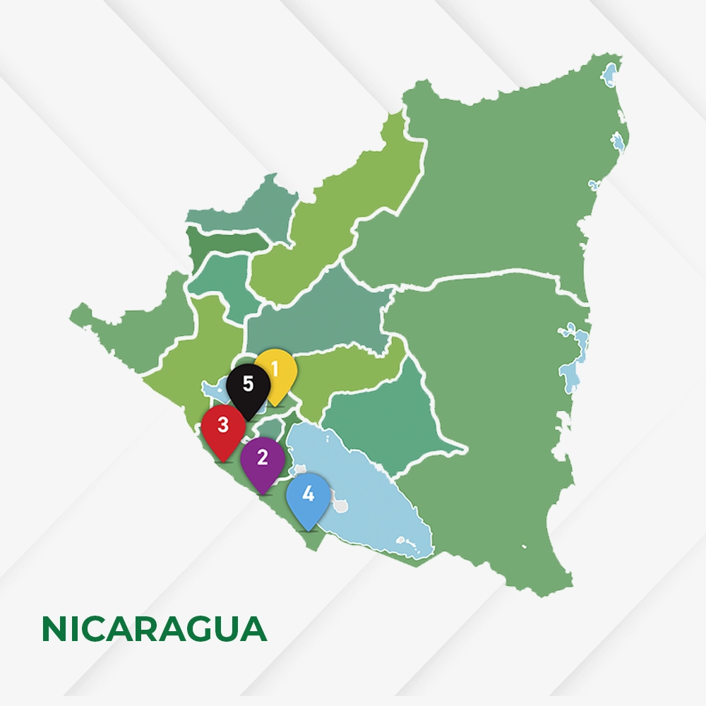 Mapa nicagua blanco